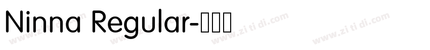 Ninna Regular字体转换